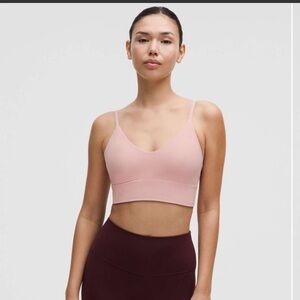 Lululemon Focuser Scoop-Neck Bra Nulu *Light Support, C/D Cup - L - Pink Haze